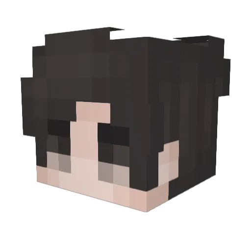 Brunnoouw Minecraft avatar head, 3D render