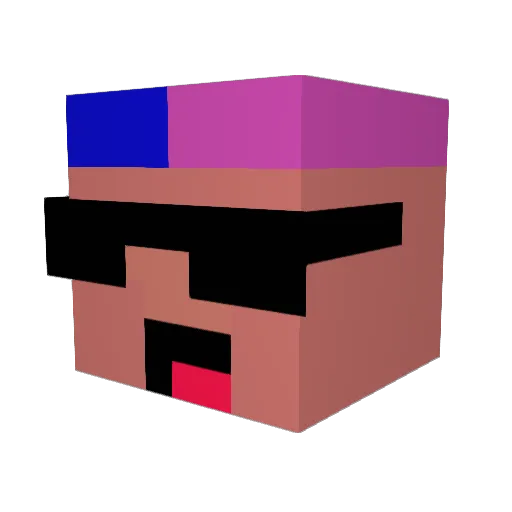 Bruno15012 Minecraft avatar head, 3D render