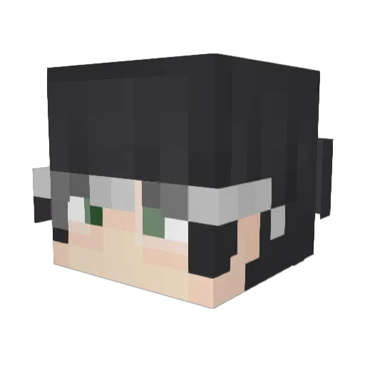 BrunoAmorim Minecraft avatar head, 3D render