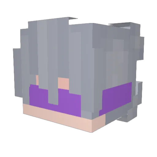 BrunoMartin32 Minecraft avatar head, 3D render