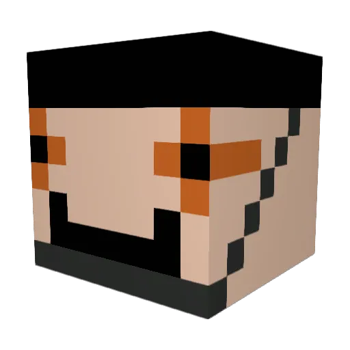 Bruno_2311 Minecraft avatar head, 3D render