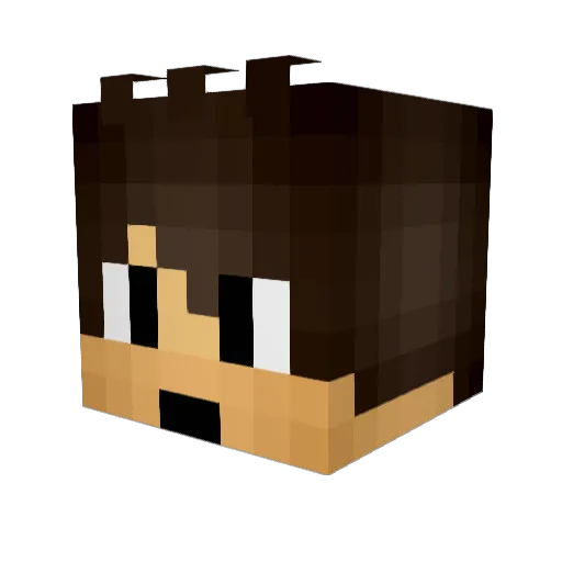 Bruno_Gamerrr Minecraft avatar head, 3D render