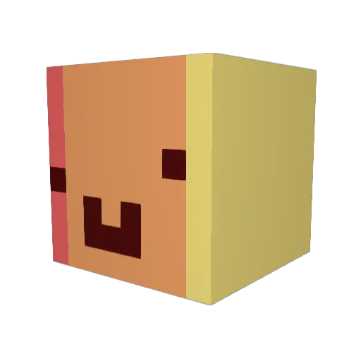 Bruno_o Minecraft avatar head, 3D render