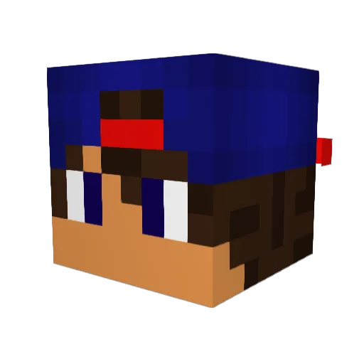 Brunoo9860 Minecraft avatar head, 3D render