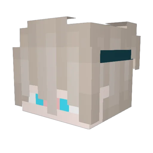 Brunoow Minecraft avatar head, 3D render