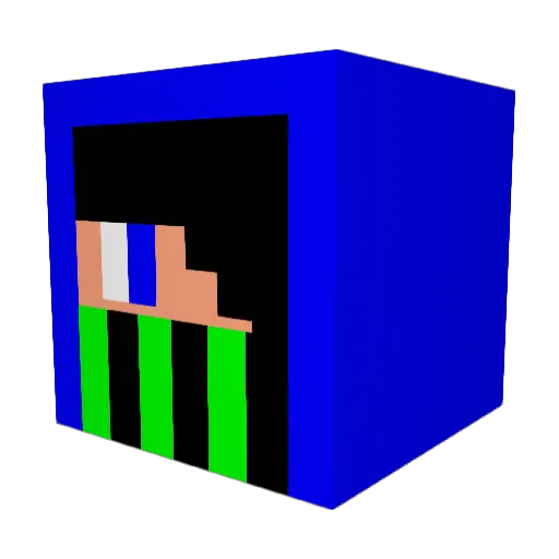 Brunopicco2 Minecraft avatar head, 3D render