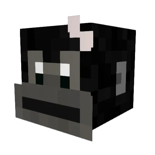 Brunosev Minecraft avatar head, 3D render