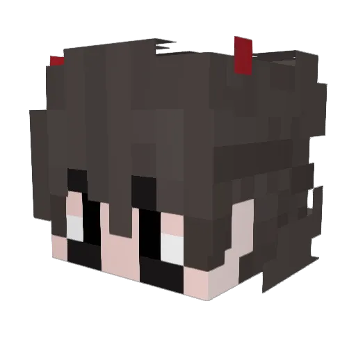 Brunoskw Minecraft avatar head, 3D render