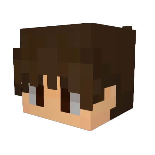 Brunotakitos Minecraft avatar head, 3D render