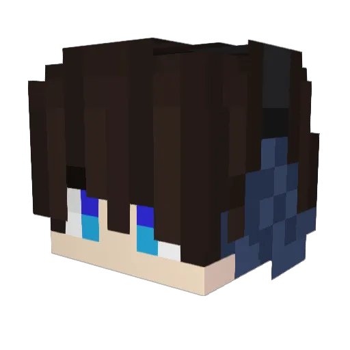 Brunotgio Minecraft avatar head, 3D render