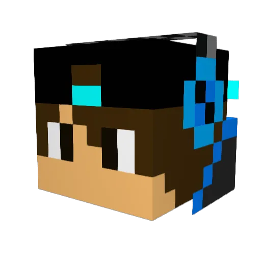 Brunoth9 Minecraft avatar head, 3D render