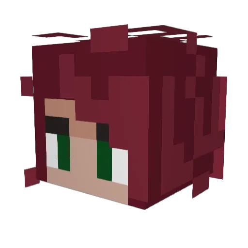 Bruny_Strupilina Minecraft avatar head, 3D render