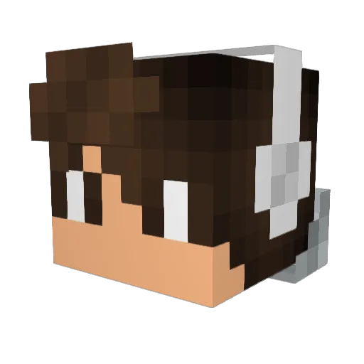 BrushedBread345 Minecraft avatar head, 3D render
