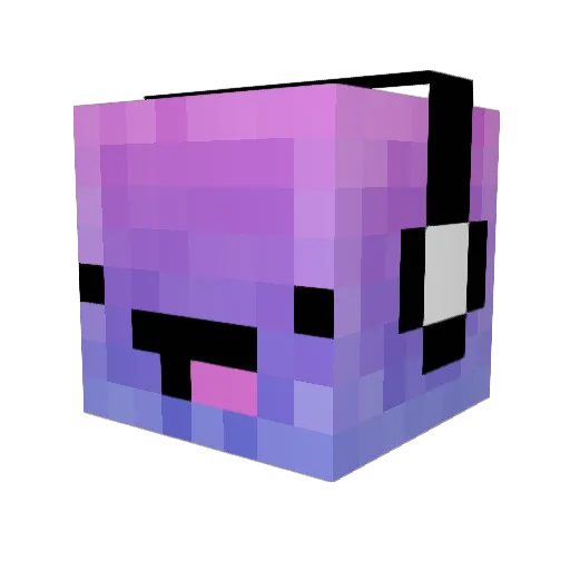 Brusky Minecraft avatar head, 3D render