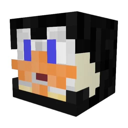 Bruslice Minecraft avatar head, 3D render
