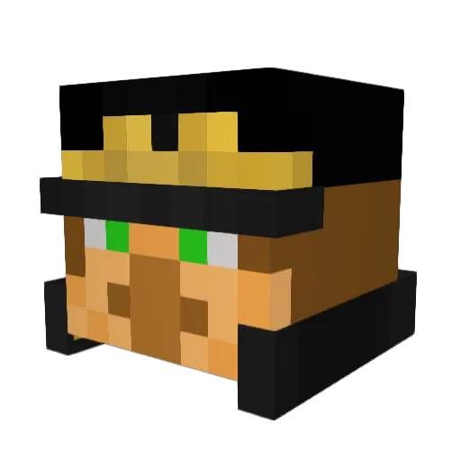 Bruta1Blaze Minecraft avatar head, 3D render