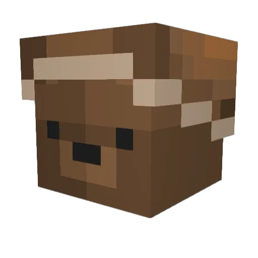 BrutalRussian Minecraft avatar head, 3D render