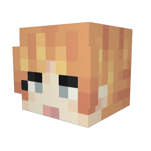 BrutalSlakt Minecraft avatar head, 3D render