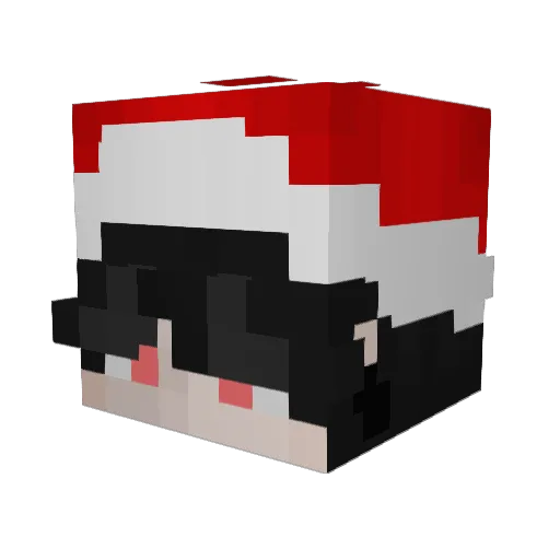 BrutalTeabag Minecraft avatar head, 3D render