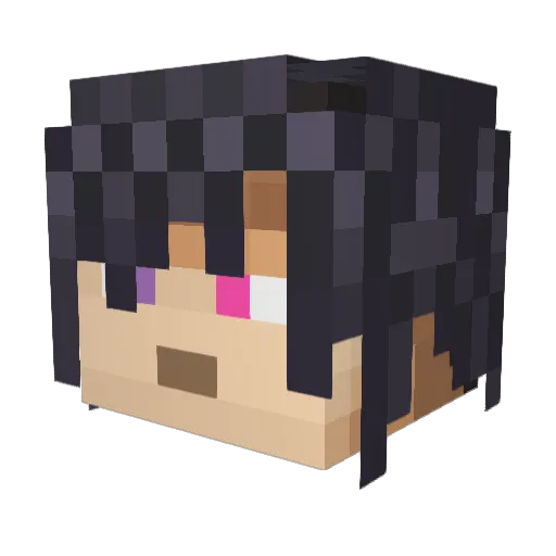 Brutallius Minecraft avatar head, 3D render