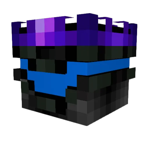 Brutato Minecraft avatar head, 3D render