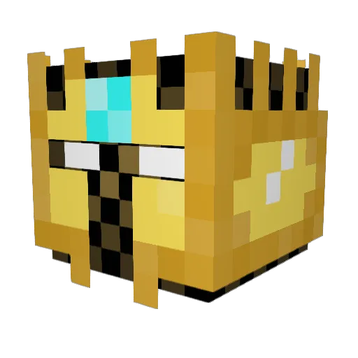 Brute256 Minecraft avatar head, 3D render
