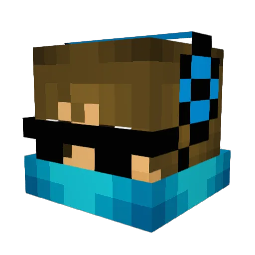 Brute_Master Minecraft avatar head, 3D render