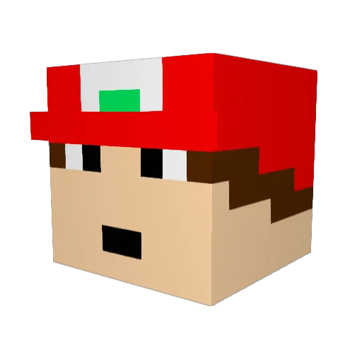 Bruticus_123 Minecraft avatar head, 3D render