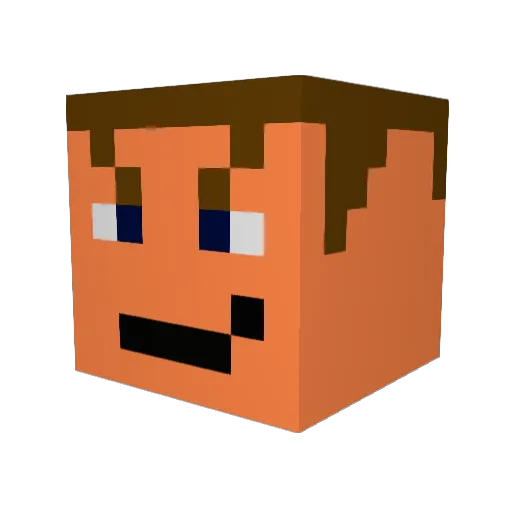BrutishY2J Minecraft avatar head, 3D render