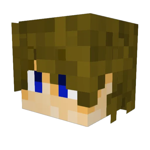 Brutler Minecraft avatar head, 3D render
