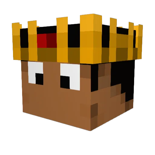 Brutva69 Minecraft avatar head, 3D render