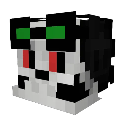 BruukZeReal Minecraft avatar head, 3D render