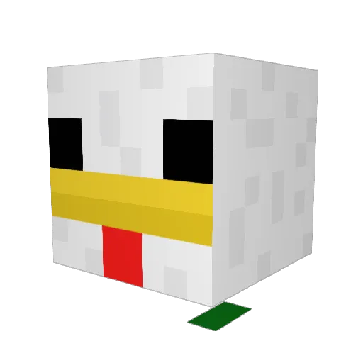 Bruuudi Minecraft avatar head, 3D render