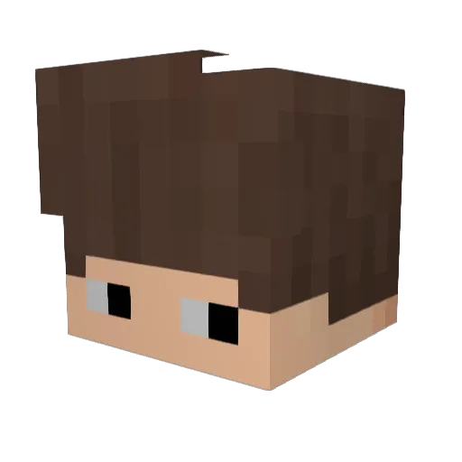 BruvPaul Minecraft avatar head, 3D render