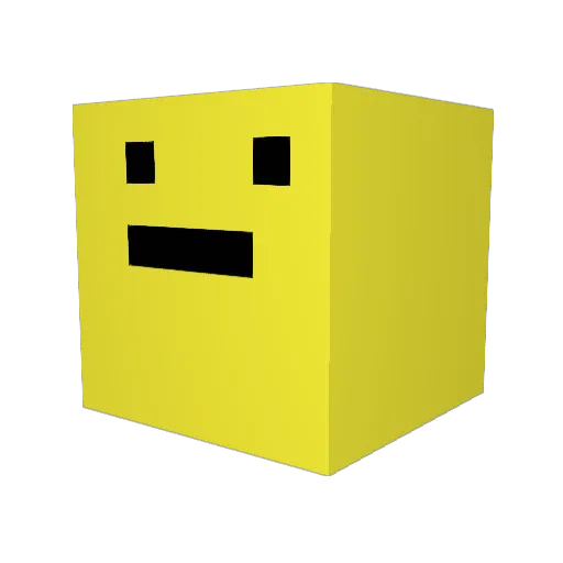 Bruvbz Minecraft avatar head, 3D render