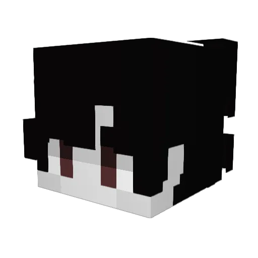Bruxely Minecraft avatar head, 3D render
