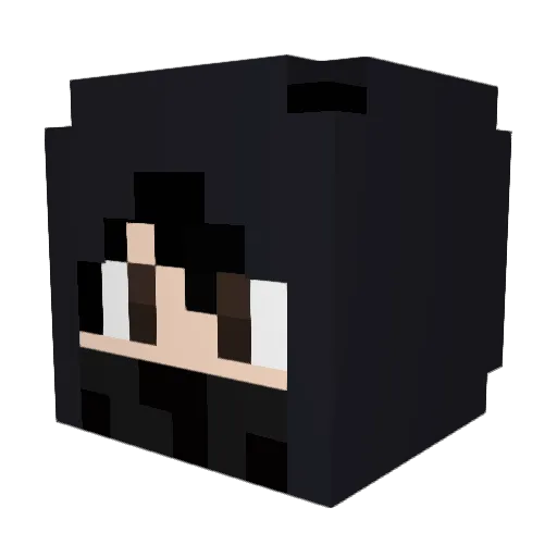 BruxoPz Minecraft avatar head, 3D render