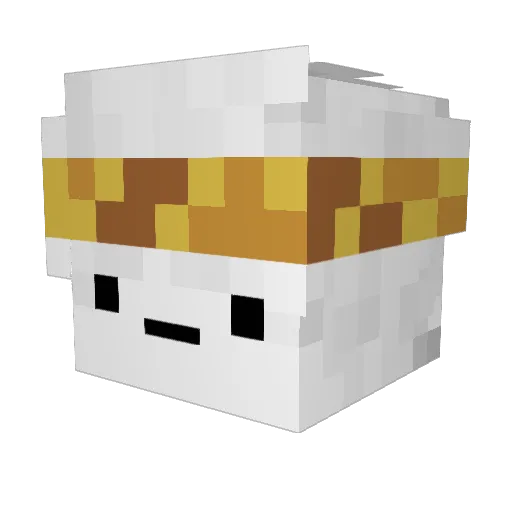 Bruxo_ Minecraft avatar head, 3D render