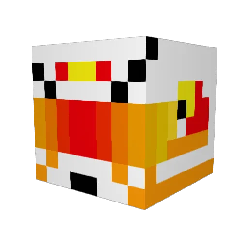 Bruynkee Minecraft avatar head, 3D render