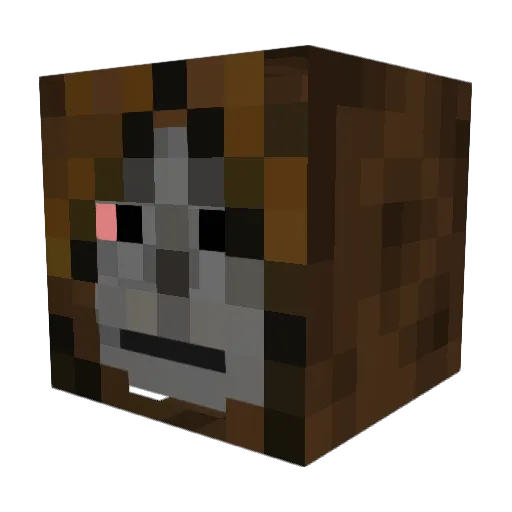 BrxdG Minecraft avatar head, 3D render