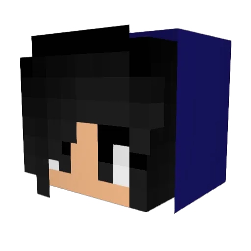BrxnoXitey Minecraft avatar head, 3D render