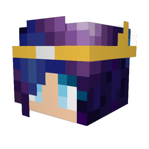 BryBee33 Minecraft avatar head, 3D render