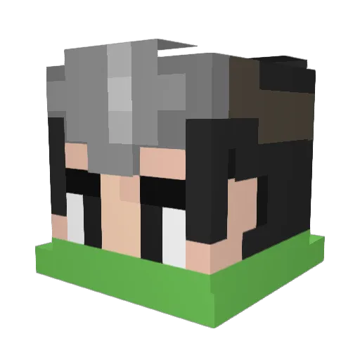 Bryan7hecool Minecraft avatar head, 3D render