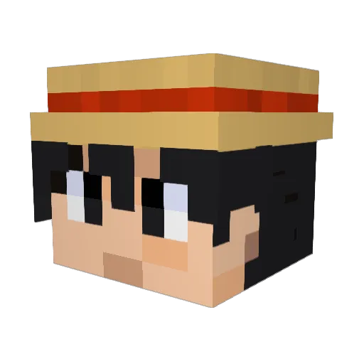 BryanCrabs Minecraft avatar head, 3D render