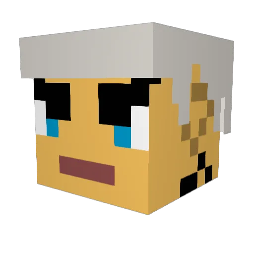 BryanFury37 Minecraft avatar head, 3D render
