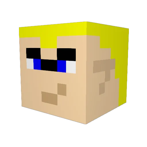 BryanKnight Minecraft avatar head, 3D render
