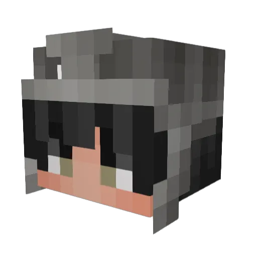 BryanKrager Minecraft avatar head, 3D render
