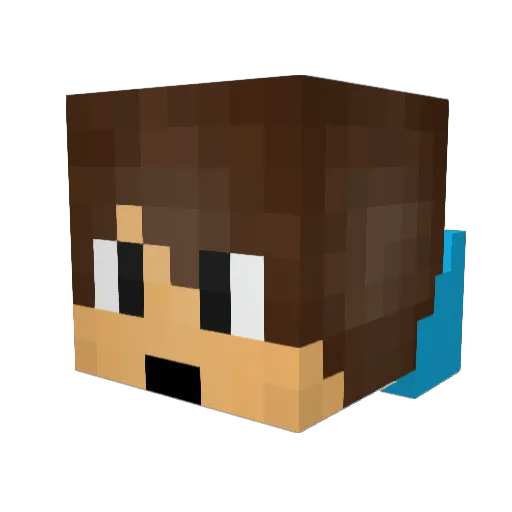 BryanST10 Minecraft avatar head, 3D render