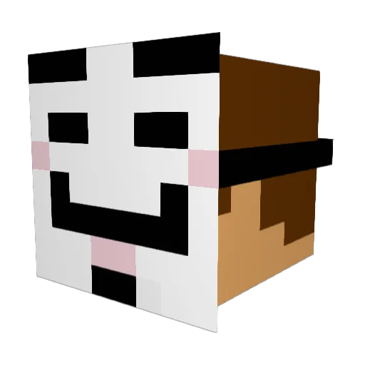 Bryanishhh Minecraft avatar head, 3D render