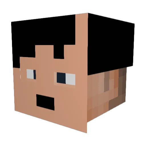 Bryant_VI Minecraft avatar head, 3D render